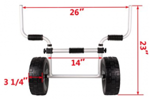 sit on top kayak trolley